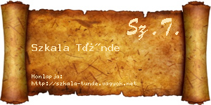 Szkala Tünde névjegykártya